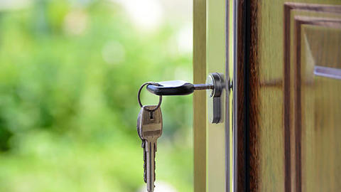 keys on door