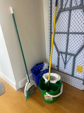 Post-event cleaning kit in the Beren Rooftop Common Room