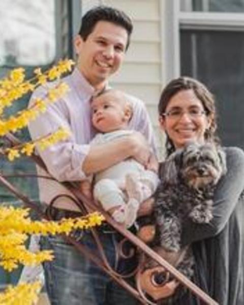 Photo of Steve, Kiran, Bodhi, and Annie