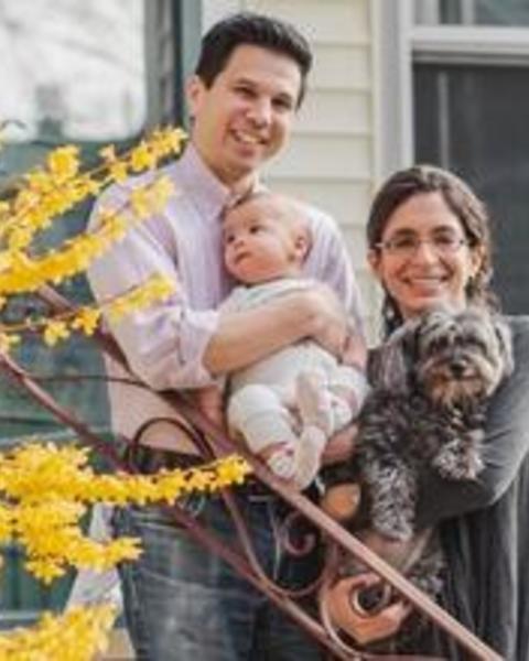 Photo of Steve, Kiran, Bodhi, and Annie